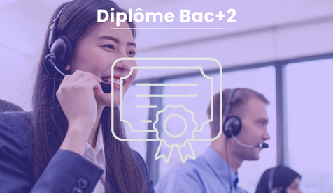 Diplôme Bac+2<br>Graduate Manager de Relation client à distance